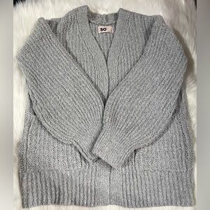 SO Girl's Cozy Gray Cardigan